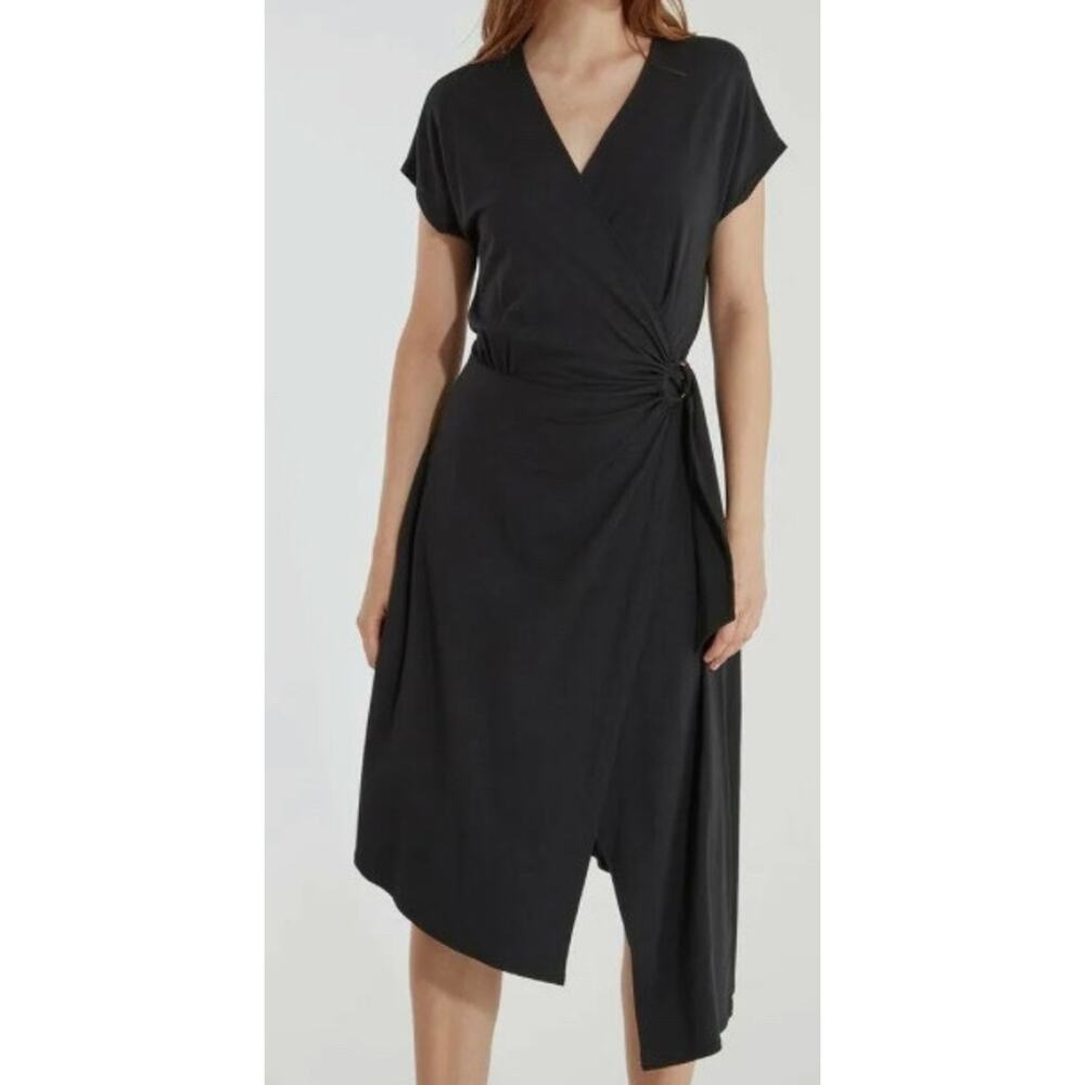 Joie Caviar Anjula Wrap Asymmetrical Dress Size XXS - 23